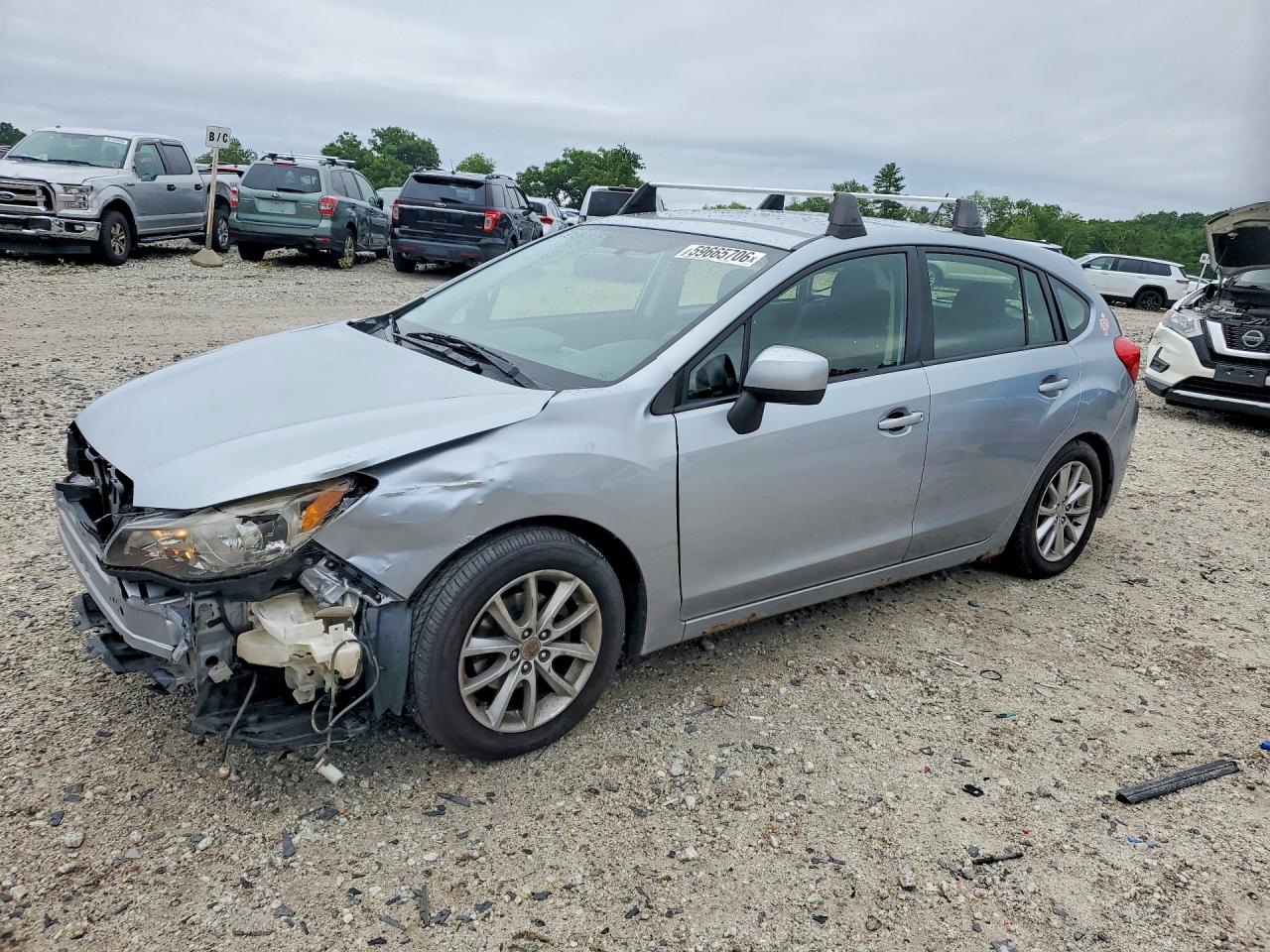 2013 Subaru Impreza Premium, VIN JF1GPAC60DH856329 — Front end