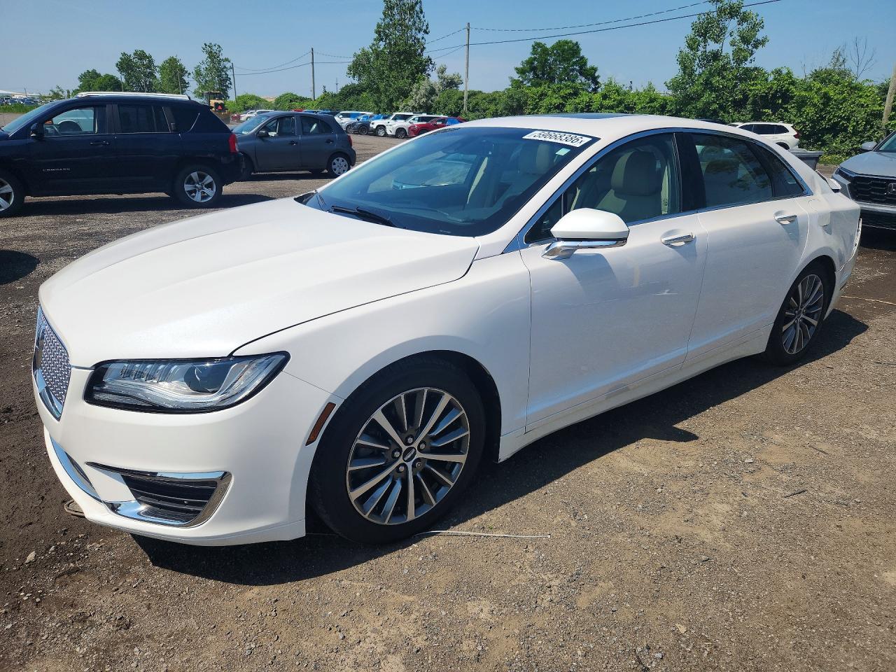 2018 Lincoln MKZ Hybrid Select, VIN 3LN6L5LU7JR608818 — Rear end