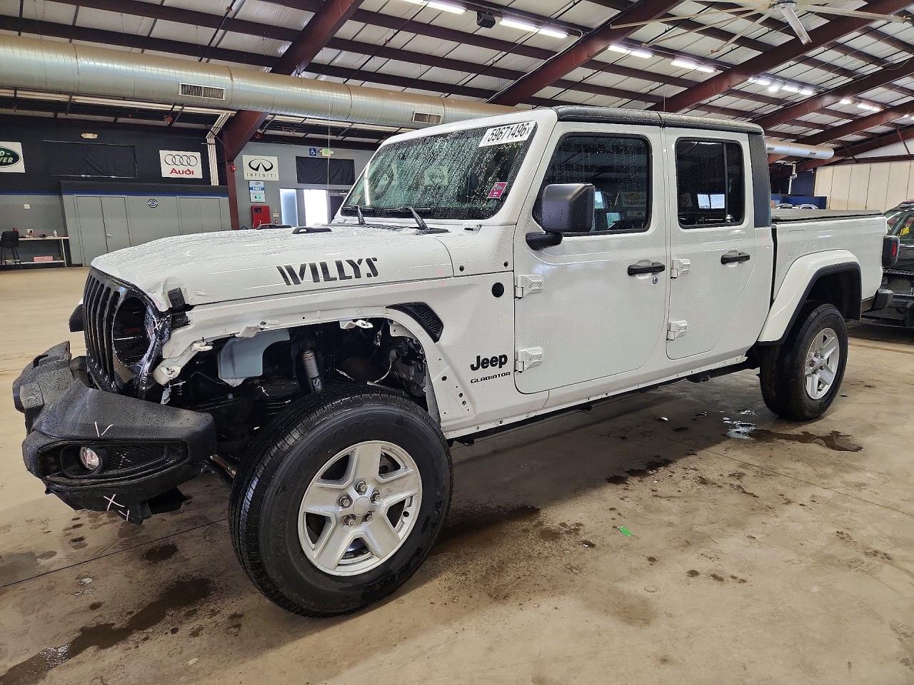 2021 Jeep Gladiator Willys, VIN 1C6HJTAG9ML562441 — Front end