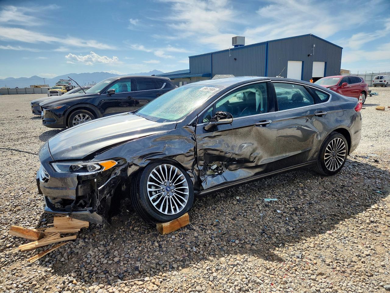 2017 Ford Fusion SE, VIN 3FA6P0T91HR200838 — Front end