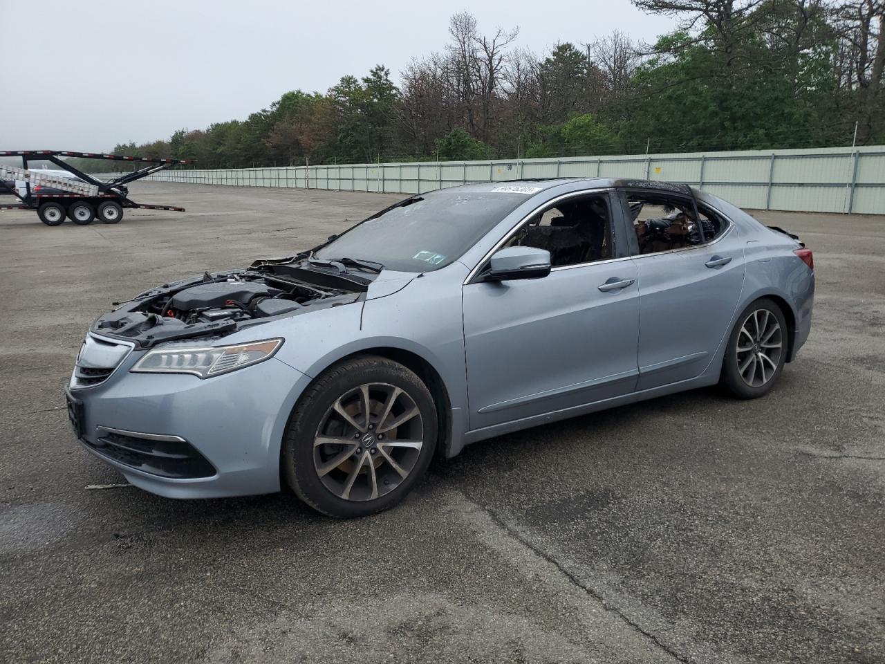 2015 Acura TLX Technology, VIN 19UUB3F56FA003781 — Пожар в салоне