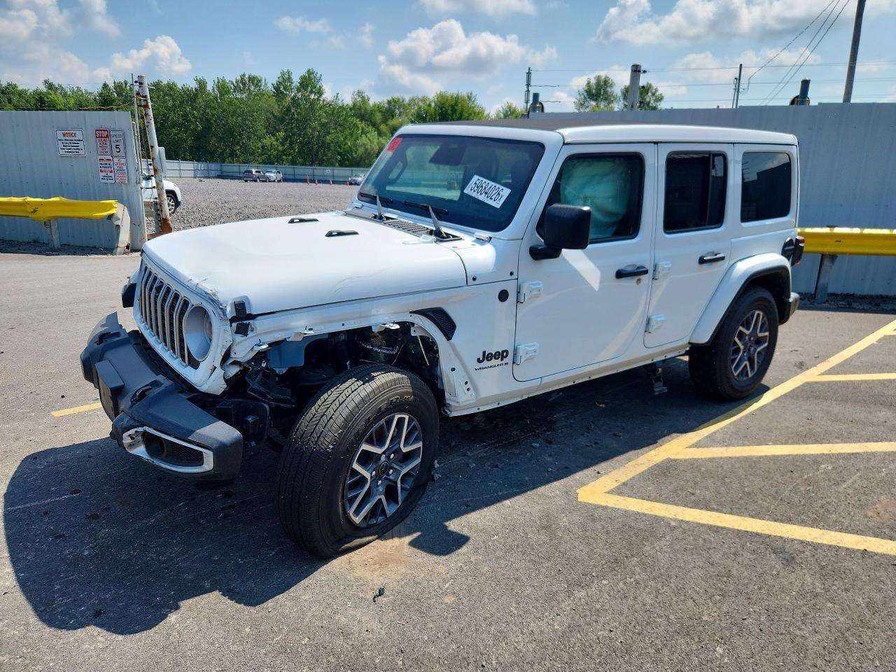 2025 Jeep Wrangler Sahara, VIN 1C4PJXEN4SW609939 — Front end