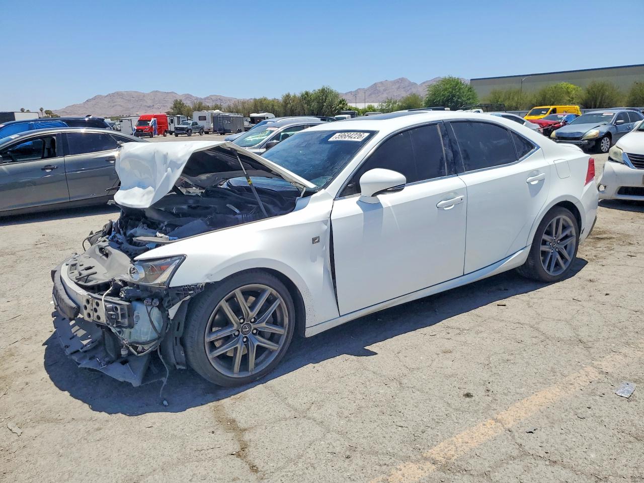 2017 Lexus IS 200t F Sport, VIN JTHBA1D23H5055319 — Front end