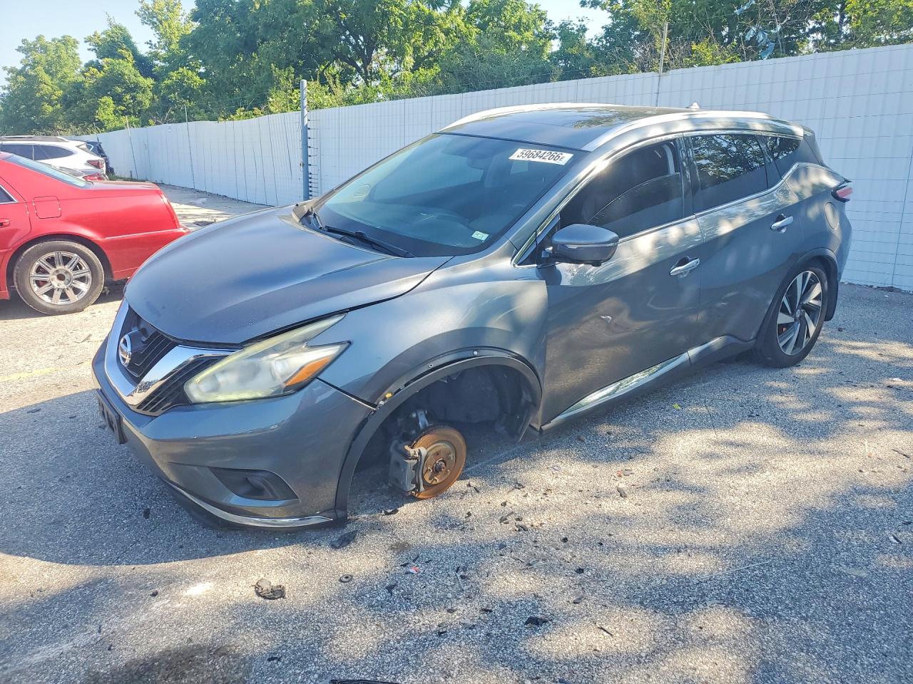 2015 Nissan Murano Platinum, VIN 5N1AZ2MH6FN225326 — Front end