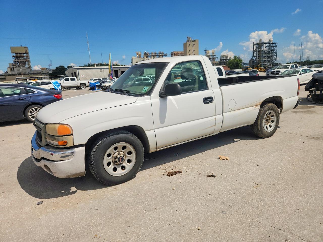 2006 GMC Sierra 1500 Work Truck, VIN 1GTEC14Z76E218993 — Water / flood