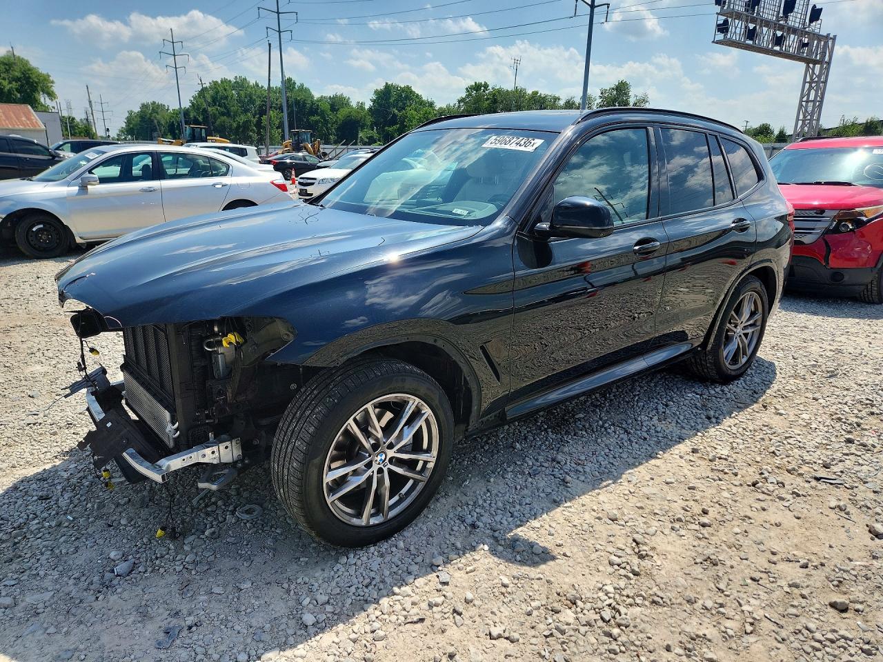 2021 BMW X3 xDrive30i, VIN 5UXTY5C08M9F54503 — Front end