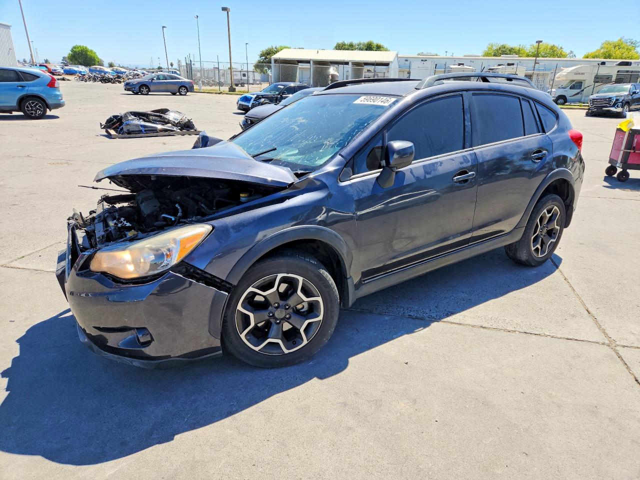 2013 Subaru Crosstrek Limited, VIN JF2GPAKC4DH858488 — Днище