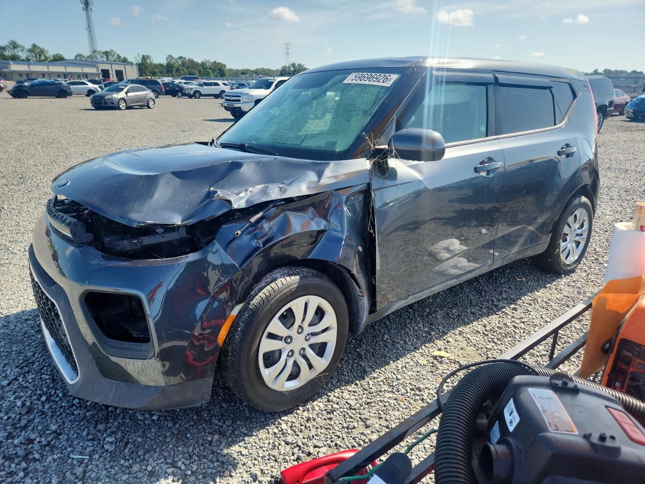 2021 Kia Soul LX, VIN KNDJ23AU5M7770015 — Front end