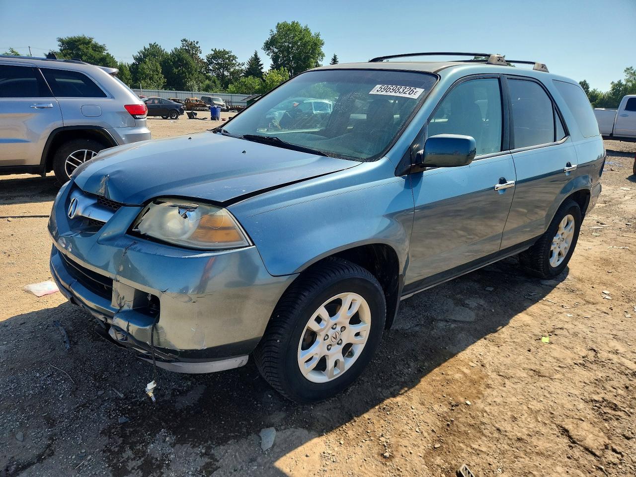 2005 Acura MDX Touring, VIN 2HNYD18605H540046 — Front end