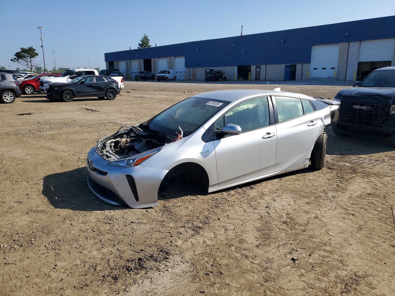 2020 Toyota Prius XLE, VIN JTDKARFU2L3107977 — Stripped