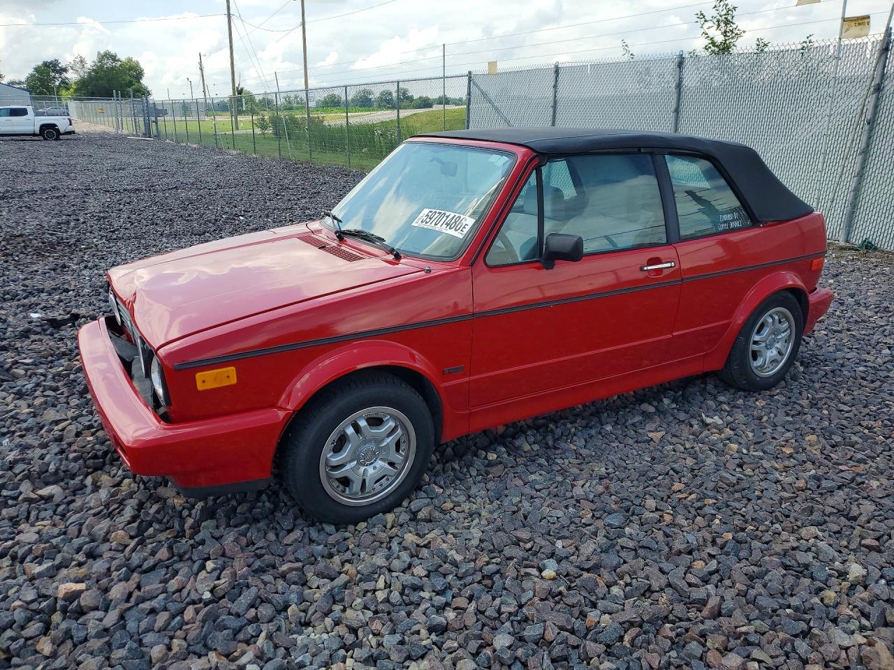 1990 Volkswagen Cabriolet, VIN WVWCB5157LK010435 — Front end