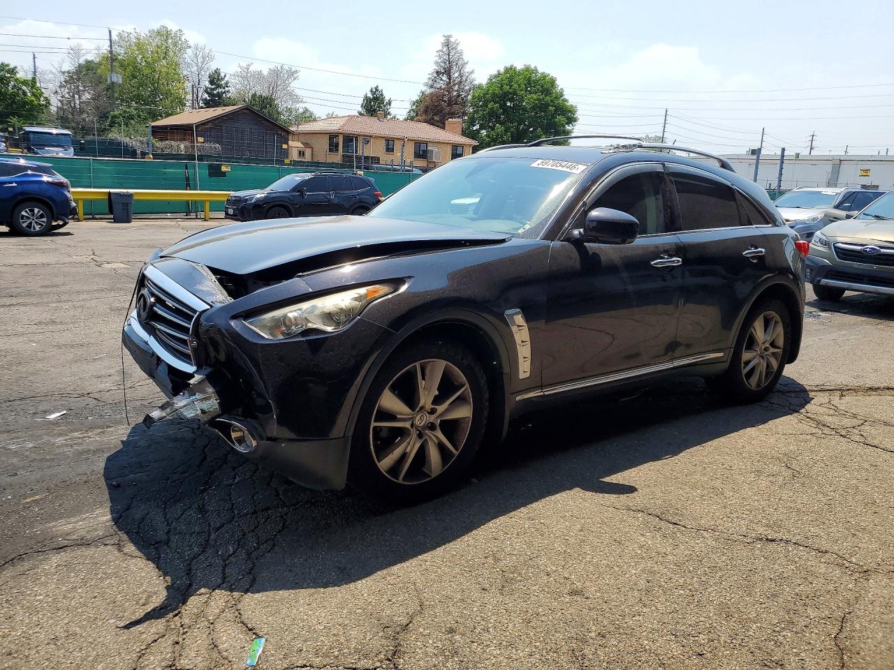2013 Infiniti FX, VIN JN8CS1MW1DM171743 — Front end