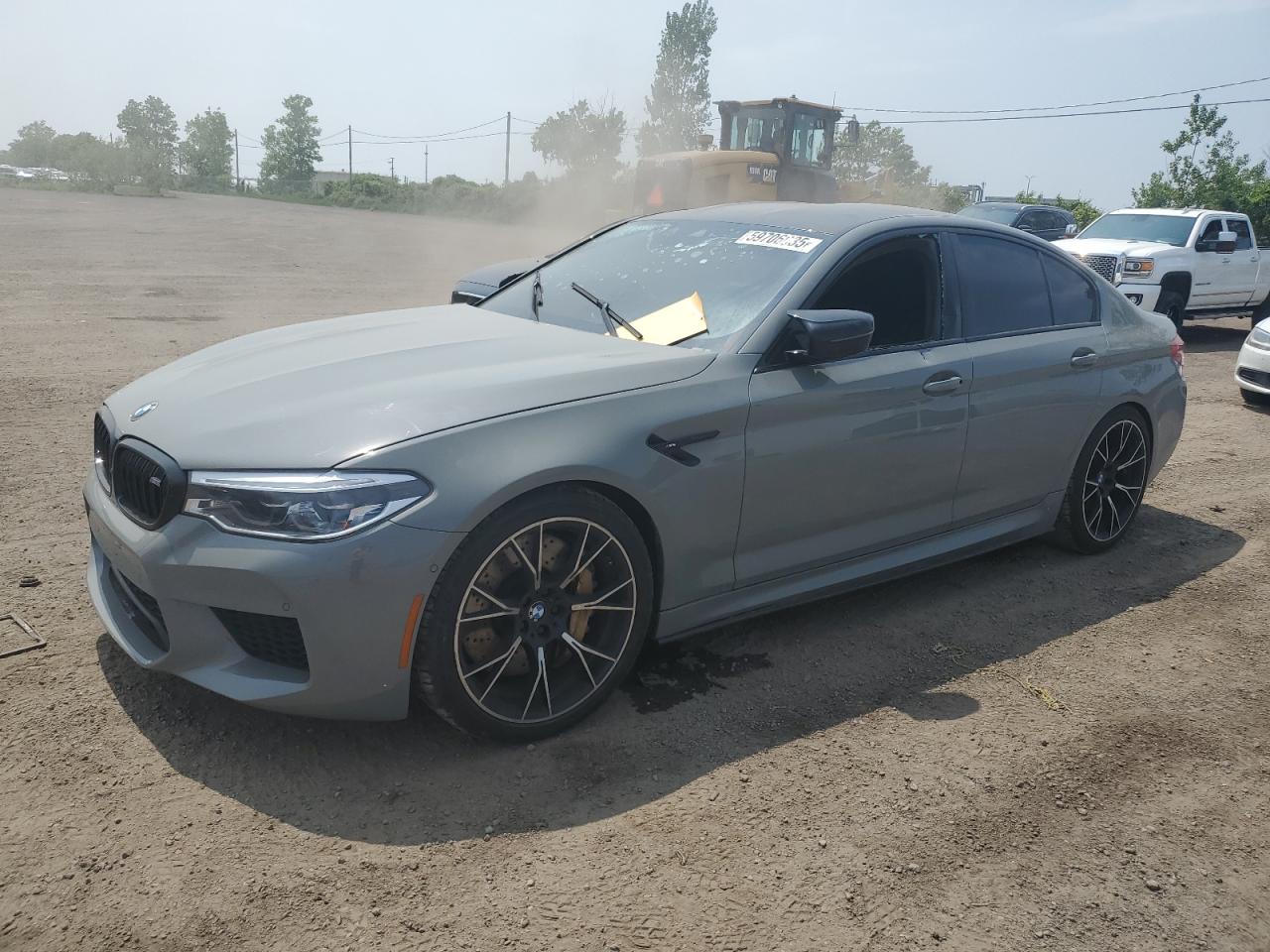 2019 BMW M5 Competition, VIN WBSJF0C50KB448216 — Пожар в салоне