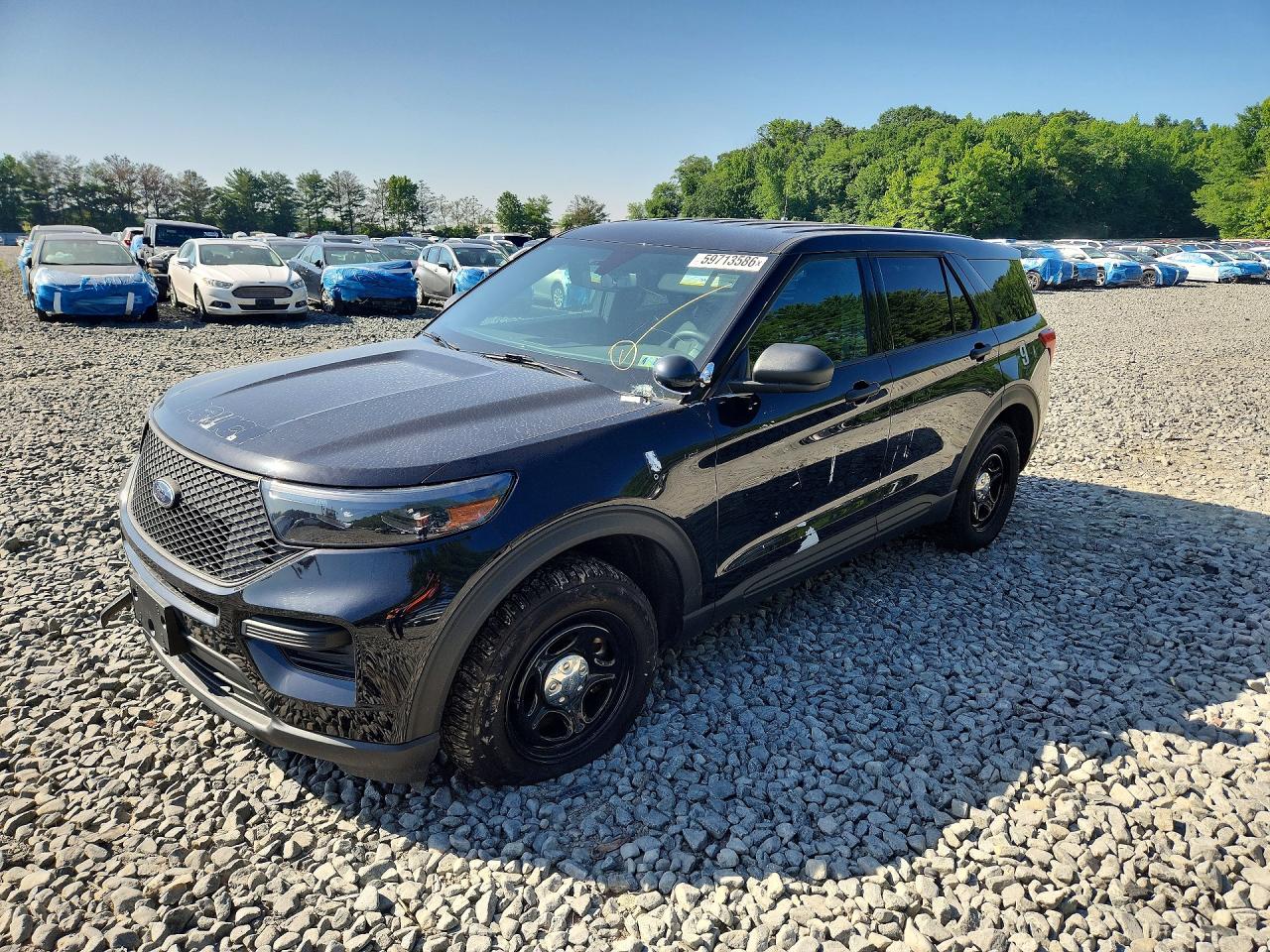 2023 Ford Police Interceptor Utility, VIN 1FM5K8AB1PGA62633 — Minor dents and scratches