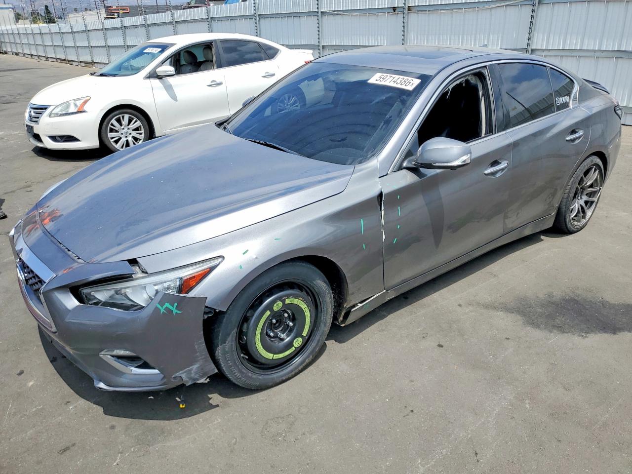 2019 Infiniti Q50 Luxe, VIN JN1EV7AP2KM517164 — Front end