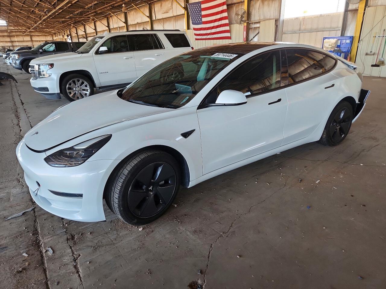2023 Tesla Model 3, VIN 5YJ3E1EA9PF419420 — Rear end