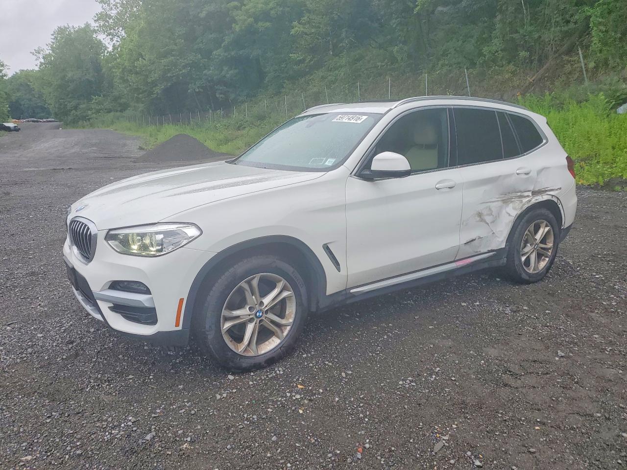 2021 BMW X3 xDrive30i, VIN 5UXTY5C04M9G72855 — Side