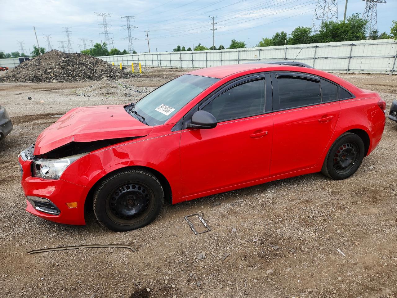 2016 Chevrolet Cruze LS, VIN 1G1PC5SH8G7183843 — Перед