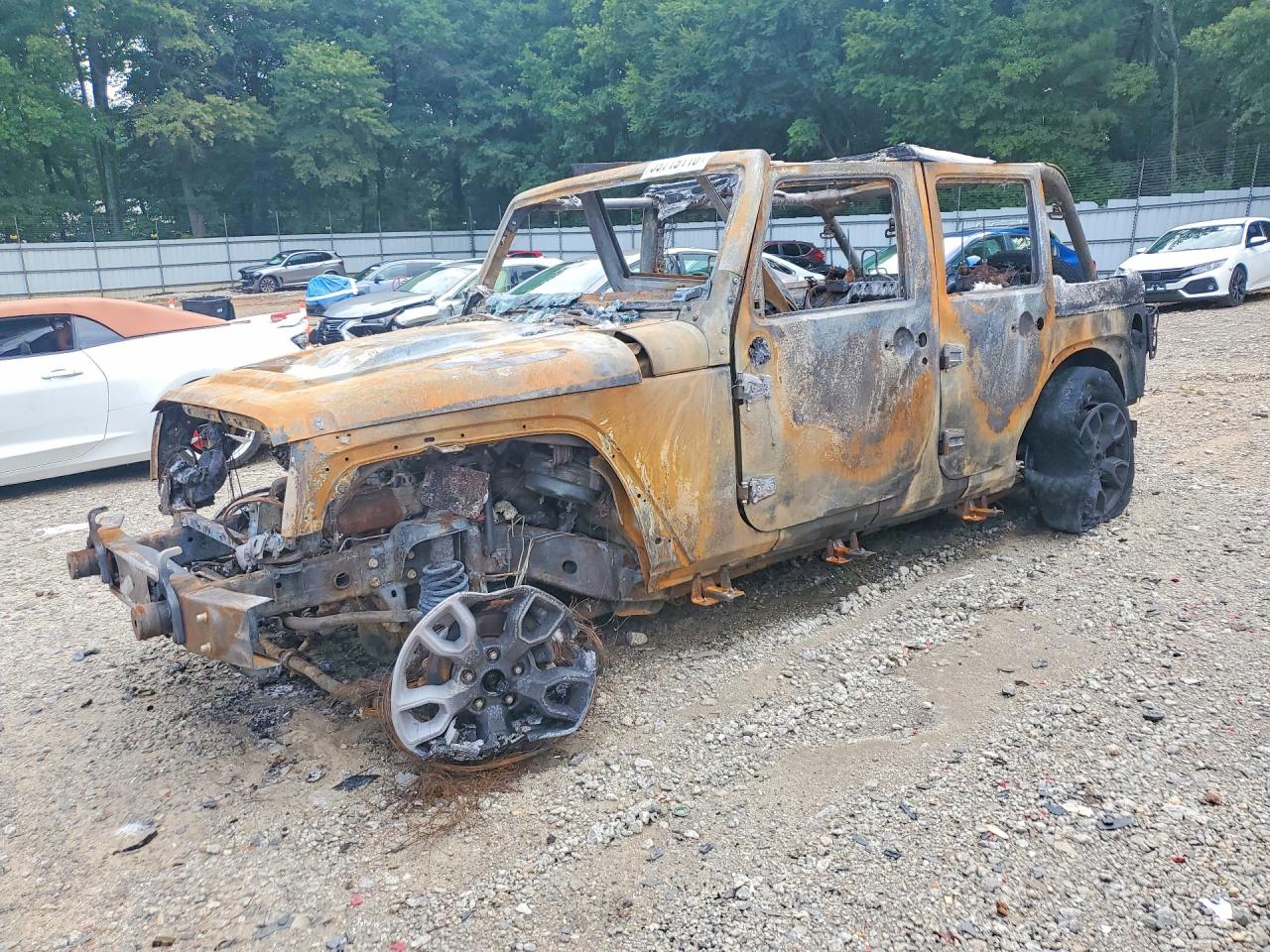 2018 Jeep Wrangler Unlimited Altitude, VIN 1C4BJWEG4JL879503 — Burn