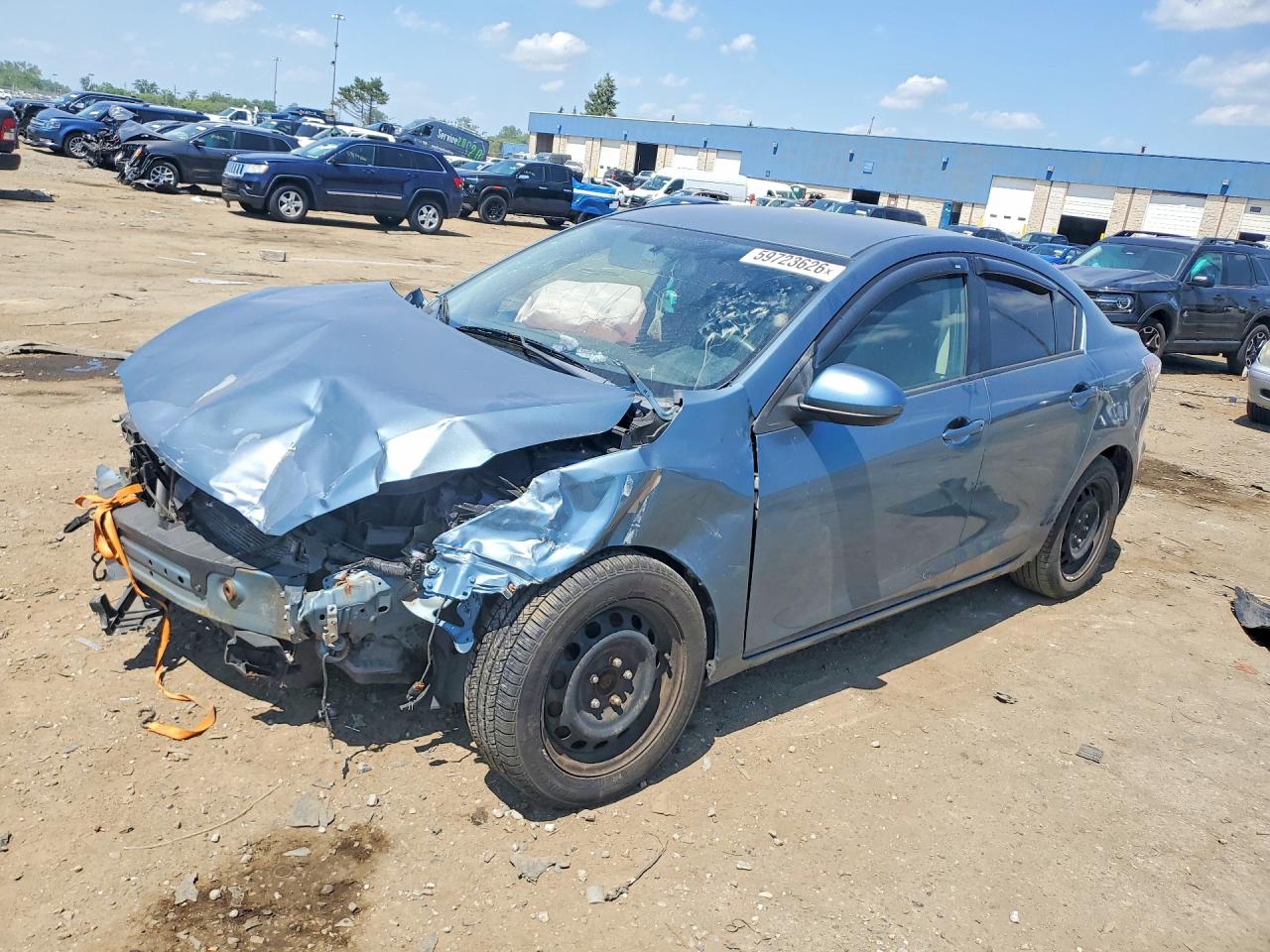2010 Mazda 3 i Sport, VIN JM1BL1SF1A1149469 — Front end