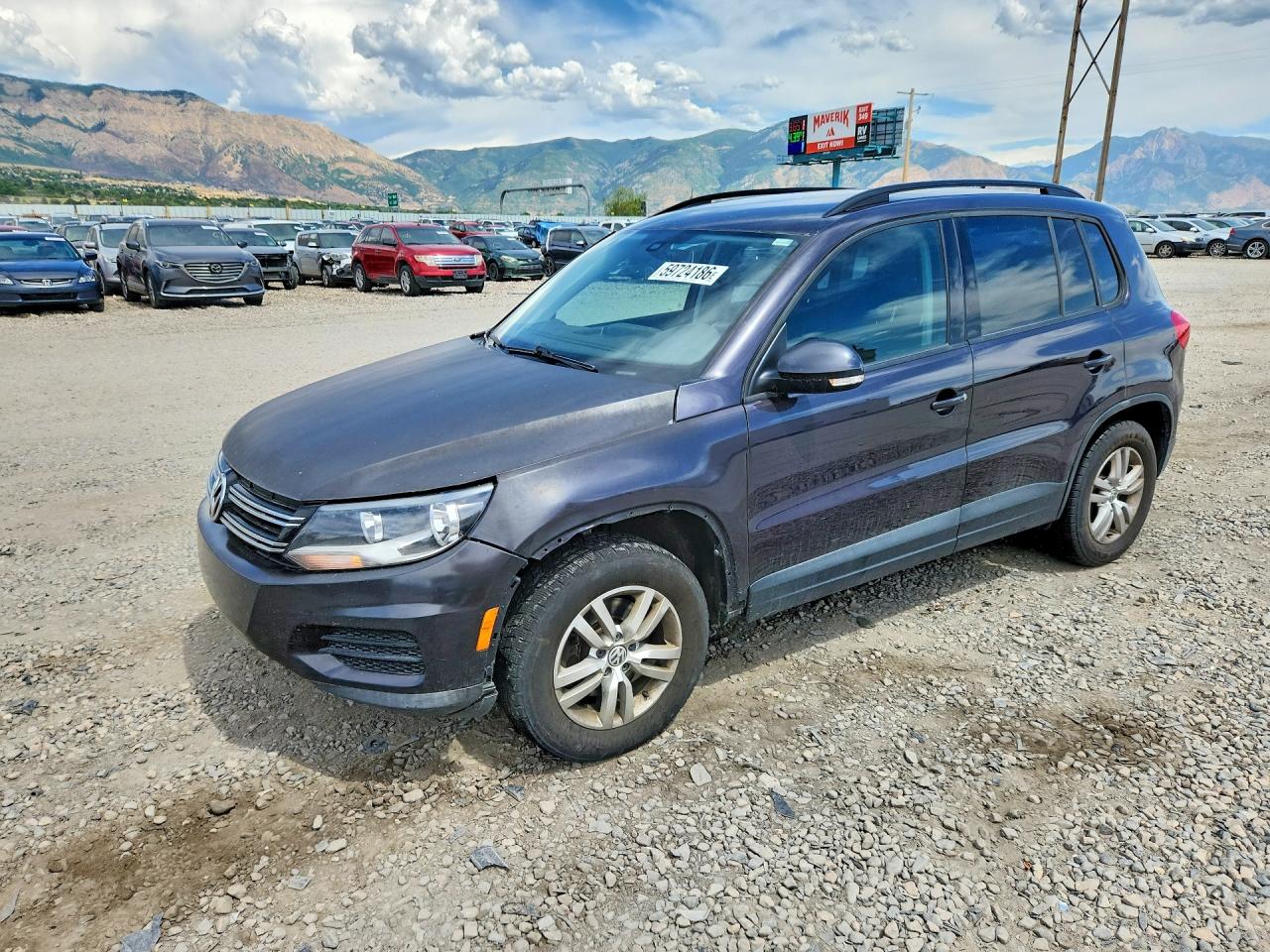 2016 Volkswagen Tiguan S, VIN WVGAV7AXXGW601882 — Undercarriage