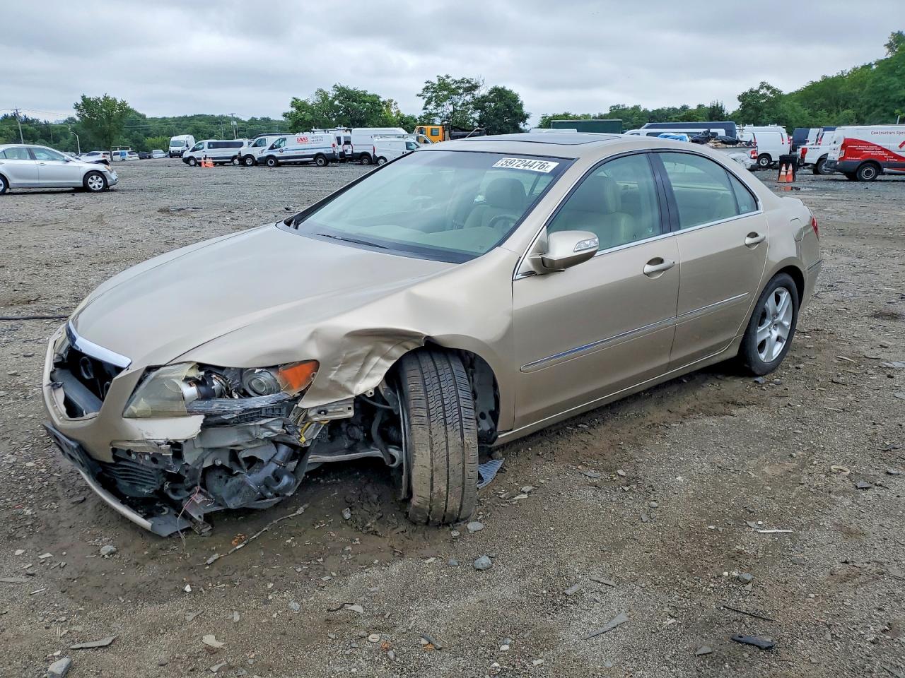 2008 Acura RL Technology, VIN JH4KB16678C003927 — Перед