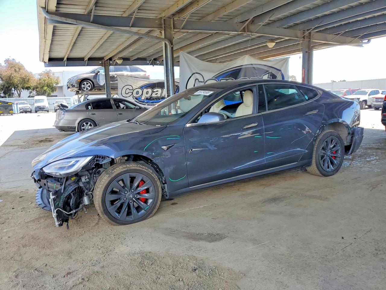2020 Tesla Model S Performance, VIN 5YJSA1E47LF365899 — Front end