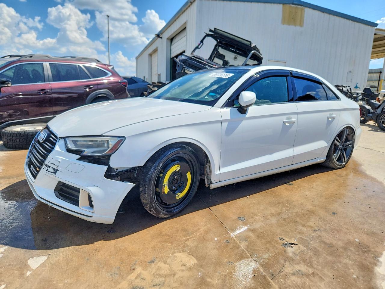 2018 Audi A3 Premium, VIN WAUAUGFF0J1031237 — Front end