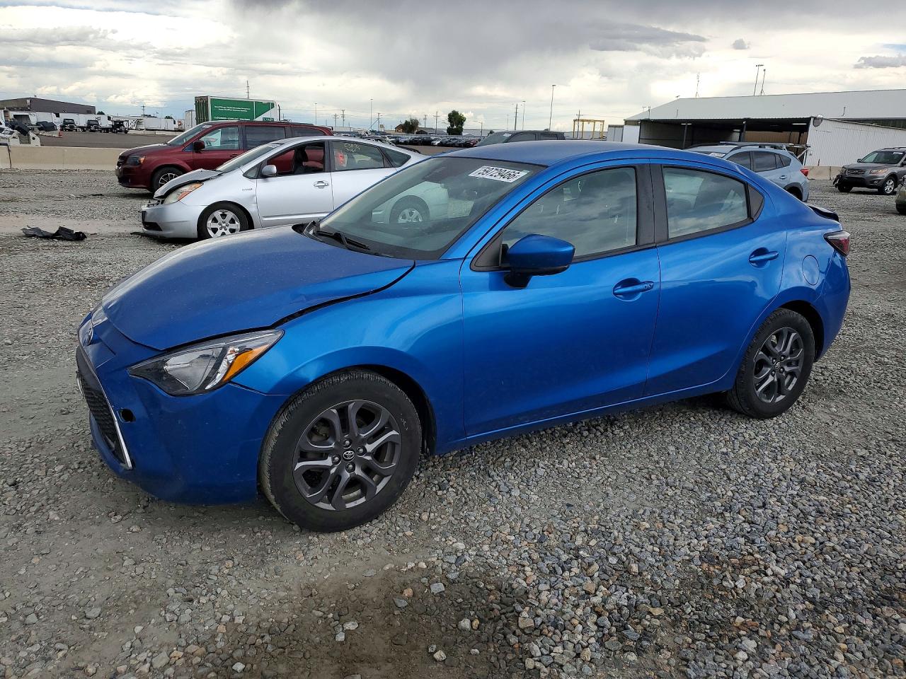 2019 Toyota Yaris LE, VIN 3MYDLBYV0KY509438 — Rear end