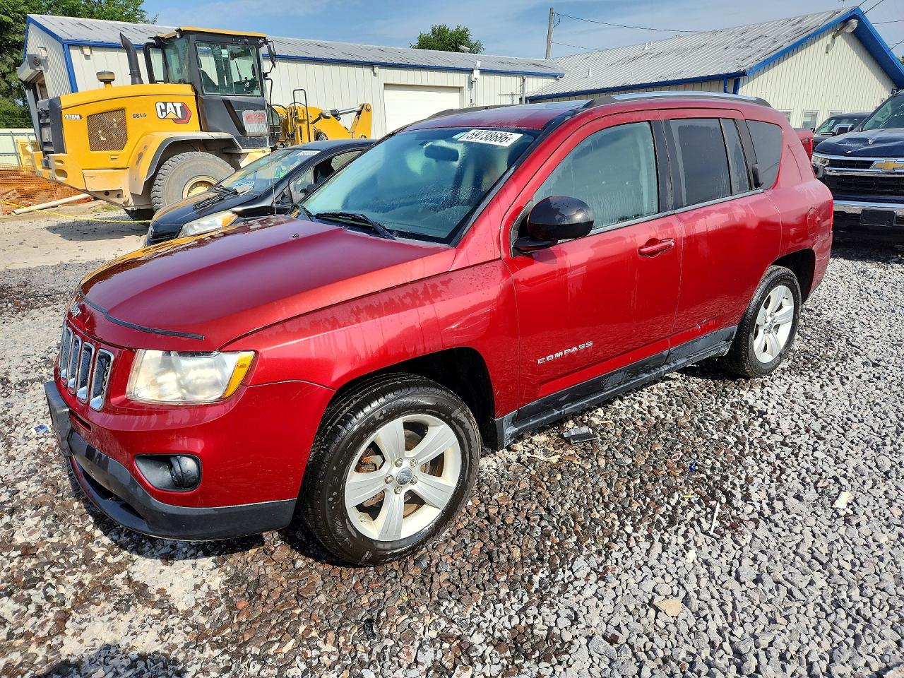 2012 Jeep Compass Latitude, VIN 1C4NJCEA8CD539355 — Front end