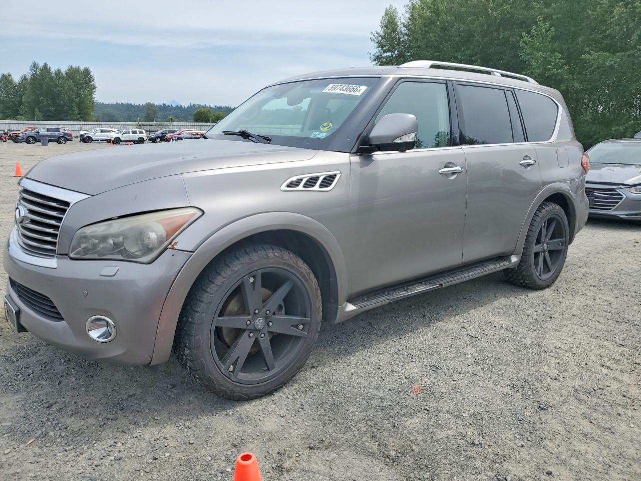 2012 Infiniti QX56 8-passenger, VIN JN8AZ2NC9C9316459 — Front end
