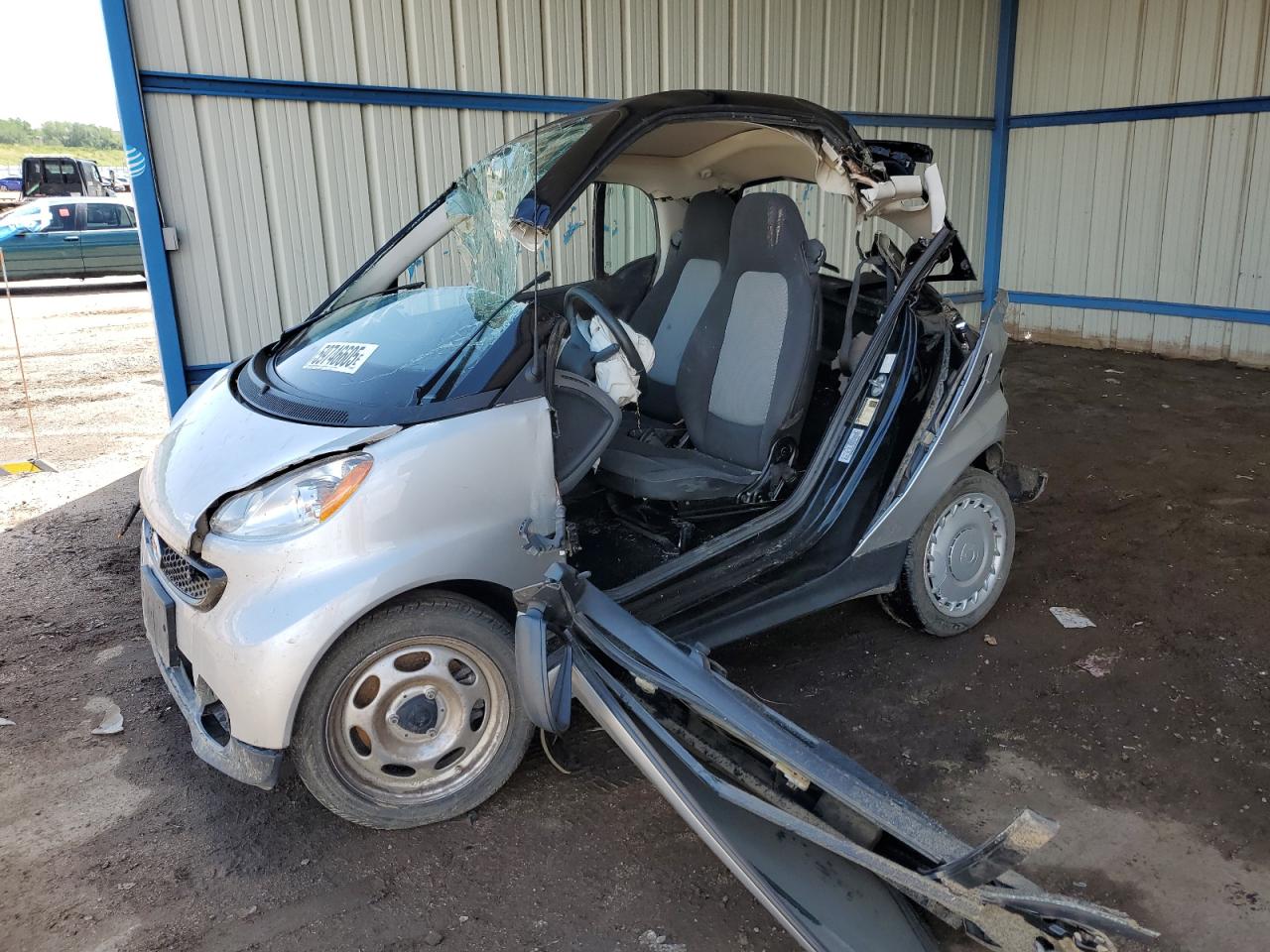 2013 Smart fortwo Pure, VIN WMEEJ3BA7DK687984 — Rollover
