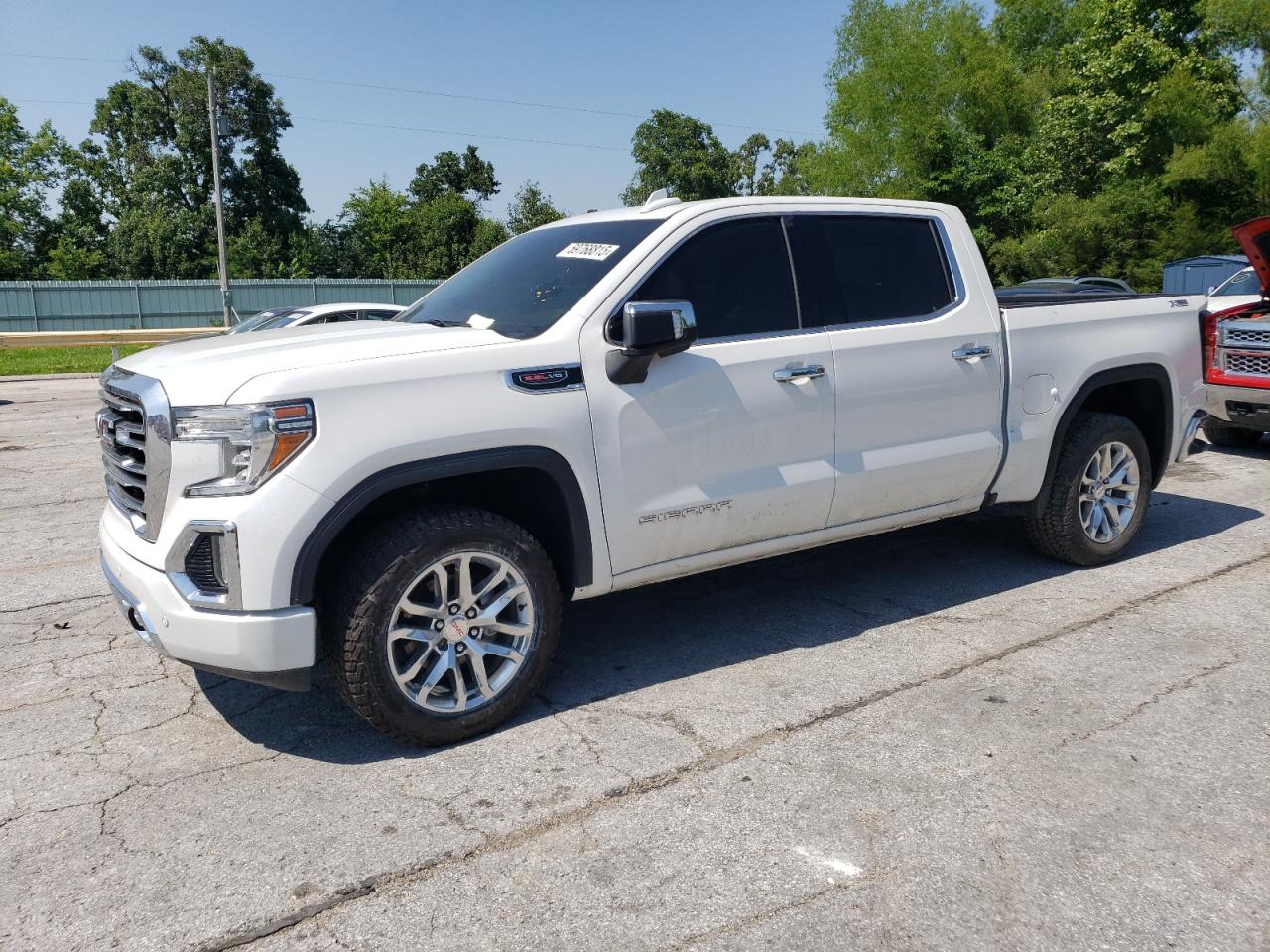 2022 GMC Sierra 1500 SLT, VIN 3GTU9DEL9NG207118 — Prior damage history