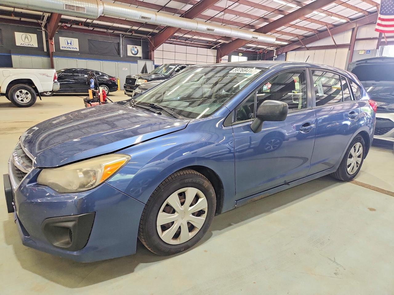 2013 Subaru Impreza 2.0i, VIN JF1GPAA69DH823588 — Front end