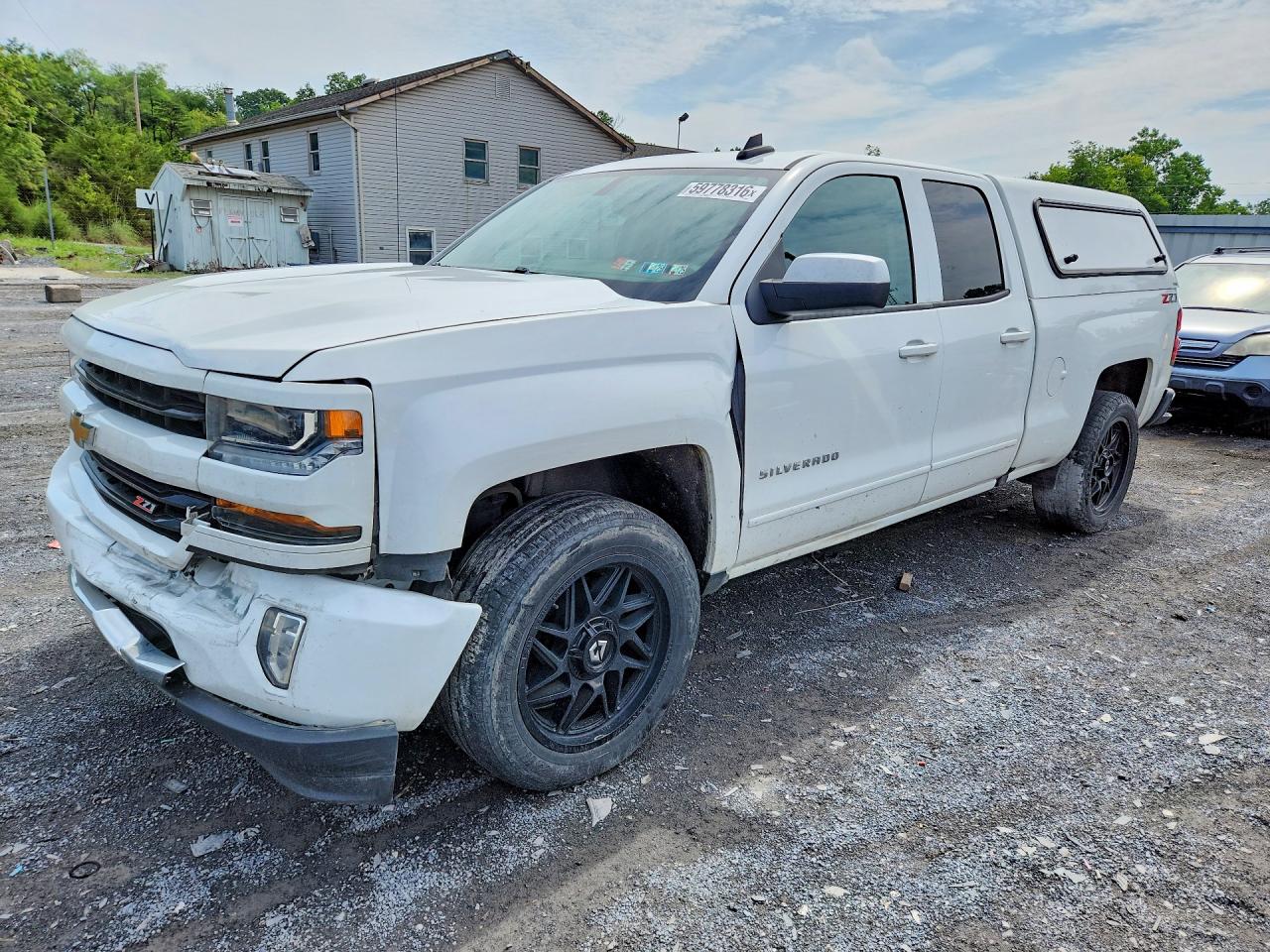2019 Chevrolet Silverado 1500 LT, VIN 2GCVKPEC4K1184491 — Повреждение рамы