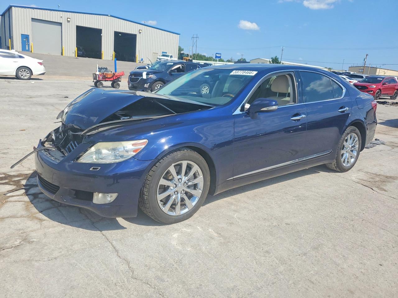 2011 Lexus LS 460, VIN JTHCL5EF9B5009783 — Front end
