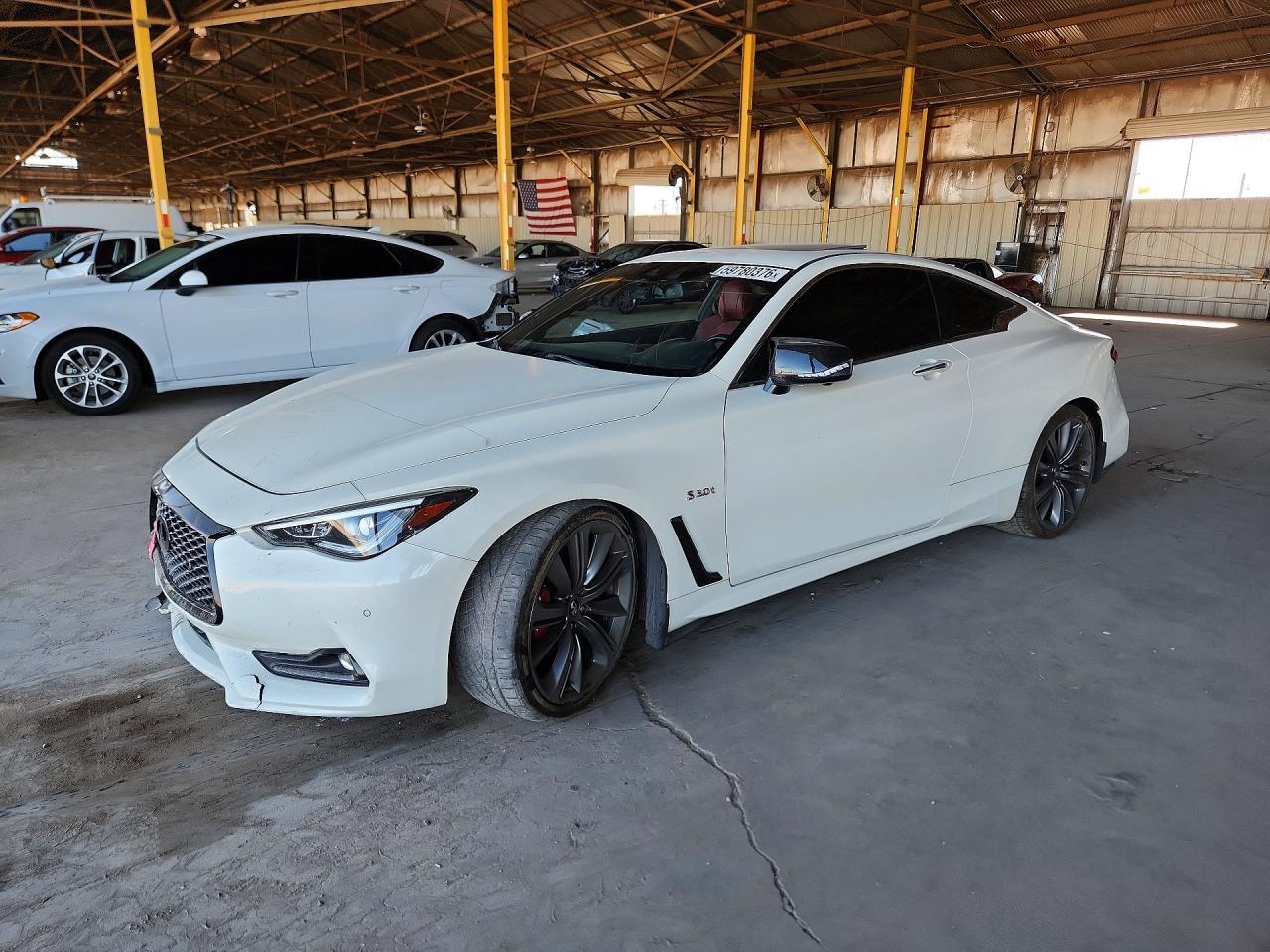 2019 Infiniti Q60 Red Sport 400, VIN JN1FV7EK4KM360191 — Rear end