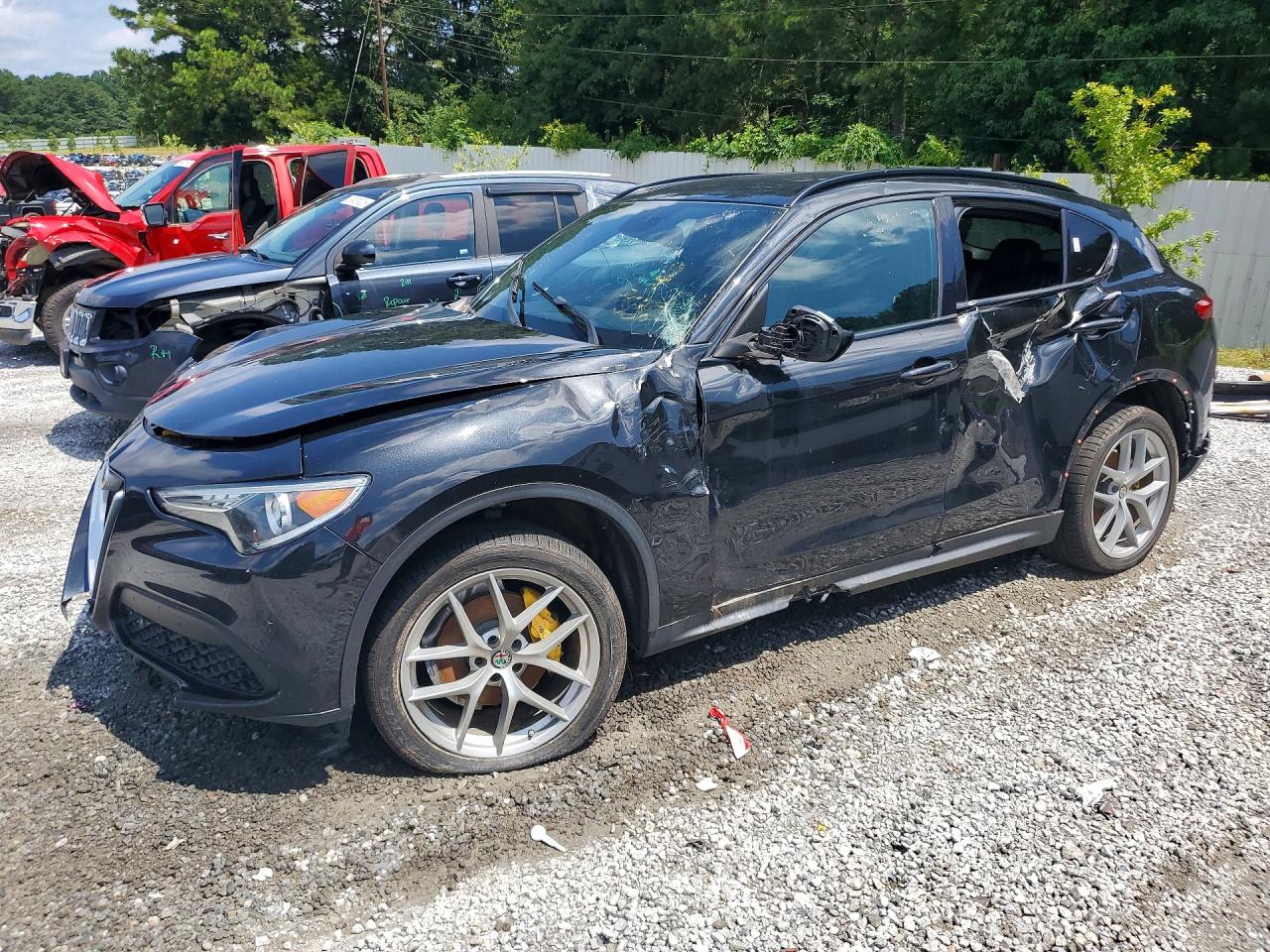 2018 Alfa Romeo Stelvio Ti Sport, VIN ZASFAKNN5J7B66957 — All over