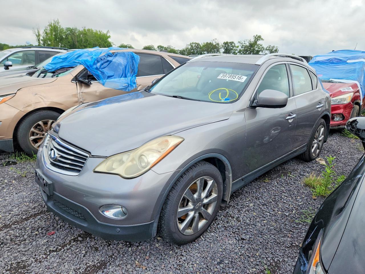 2008 Infiniti EX Journey, VIN JNKAJ09F18M359840 — Front end