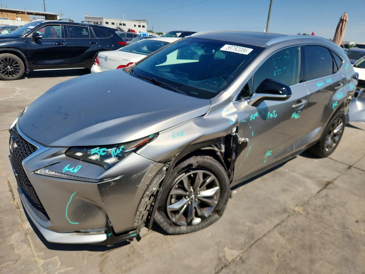 2016 Lexus NX 200t, VIN JTJYARBZ3G2032467 — Front end