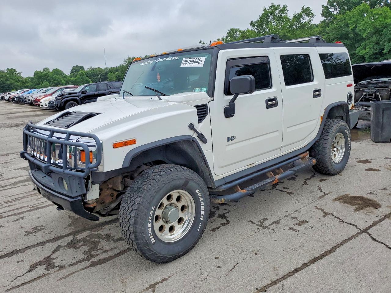 2005 Hummer H2 SUV, VIN 5GRGN23U35H119355 — Hail