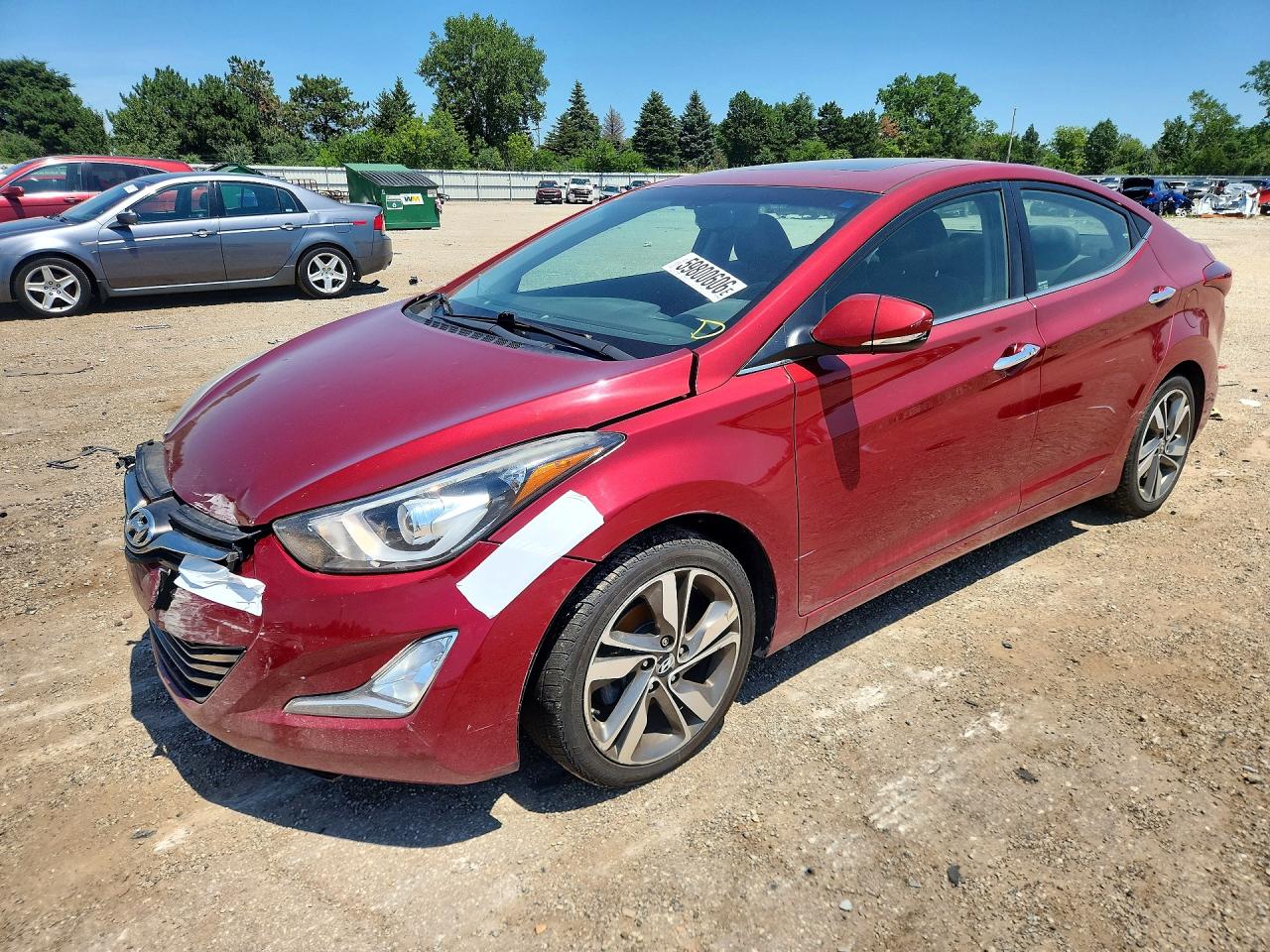 2014 Hyundai Elantra SE, VIN 5NPDH4AEXEH533950 — Front end