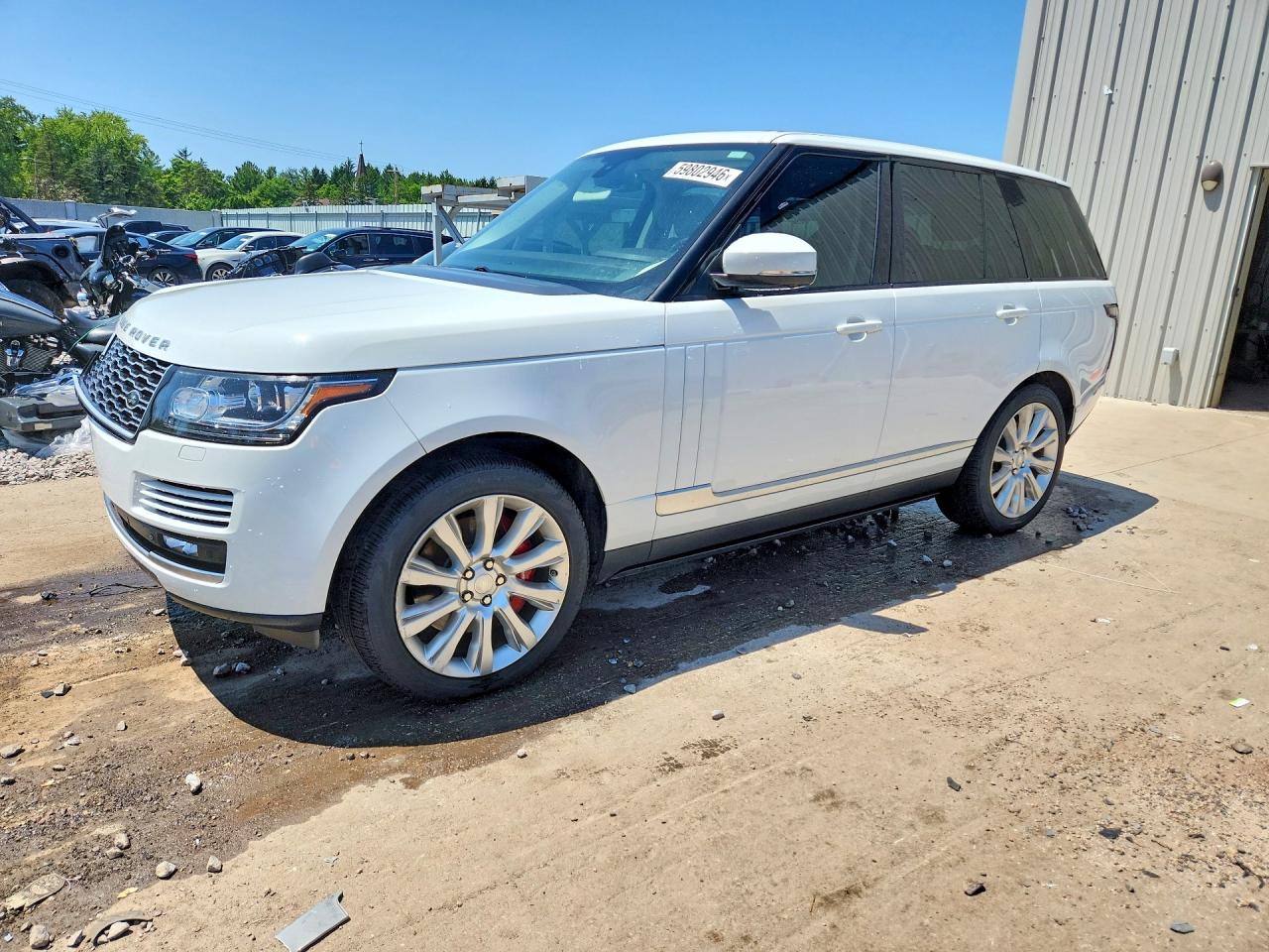 2015 Land Rover Range Rover Supercharged, VIN SALGS2TFXFA220455 — Front end