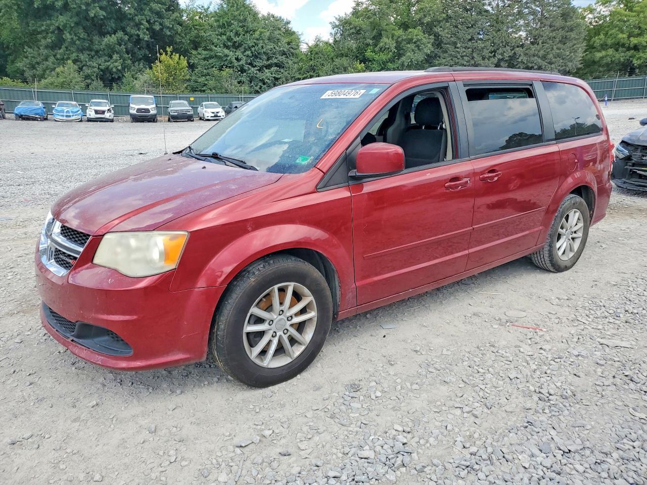 2014 Dodge Grand Caravan SXT, VIN 2C4RDGCG0ER477179 — Engine fire
