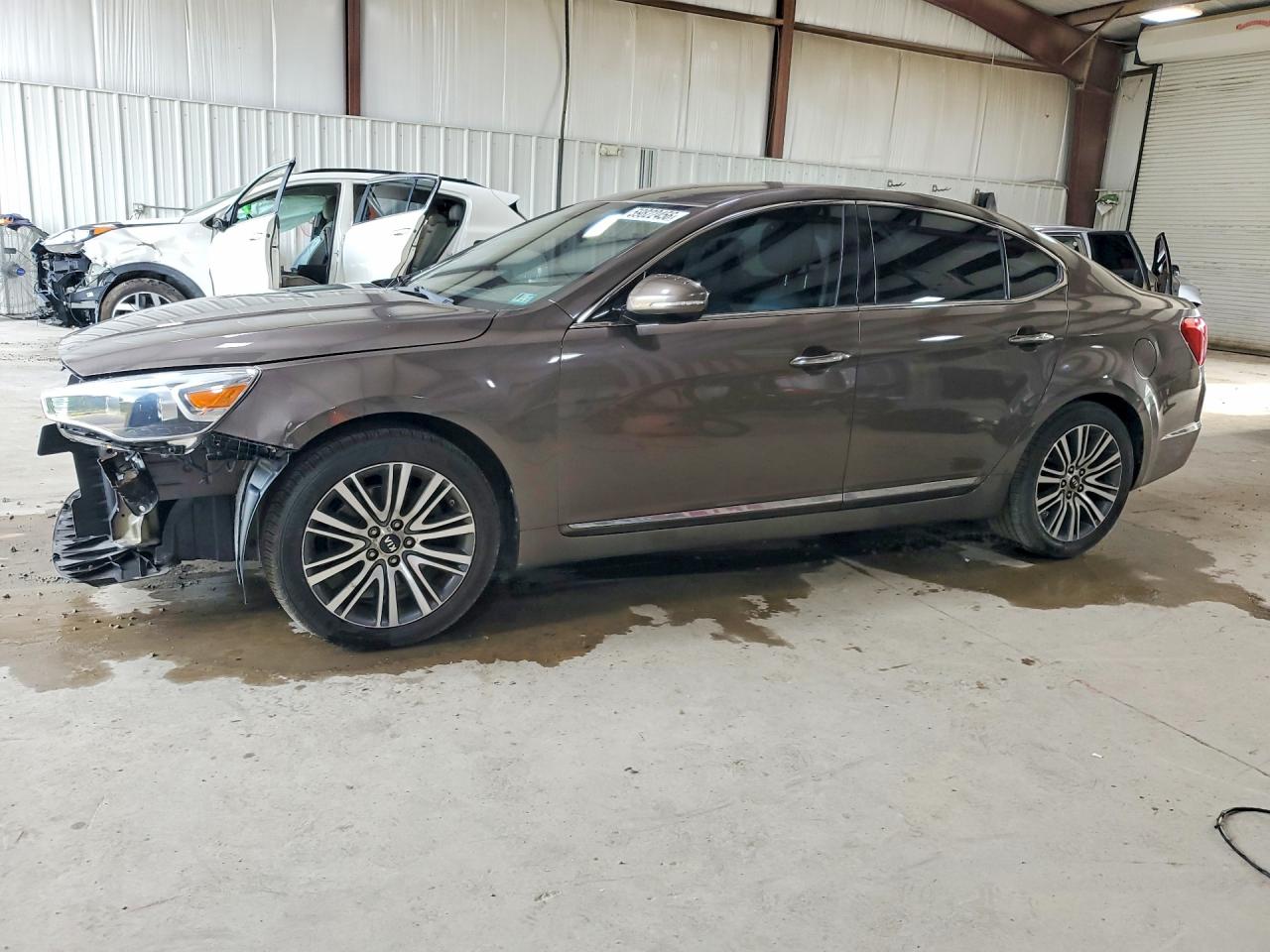 2014 Kia Cadenza Premium, VIN KNALN4D74E5153534 — Front end
