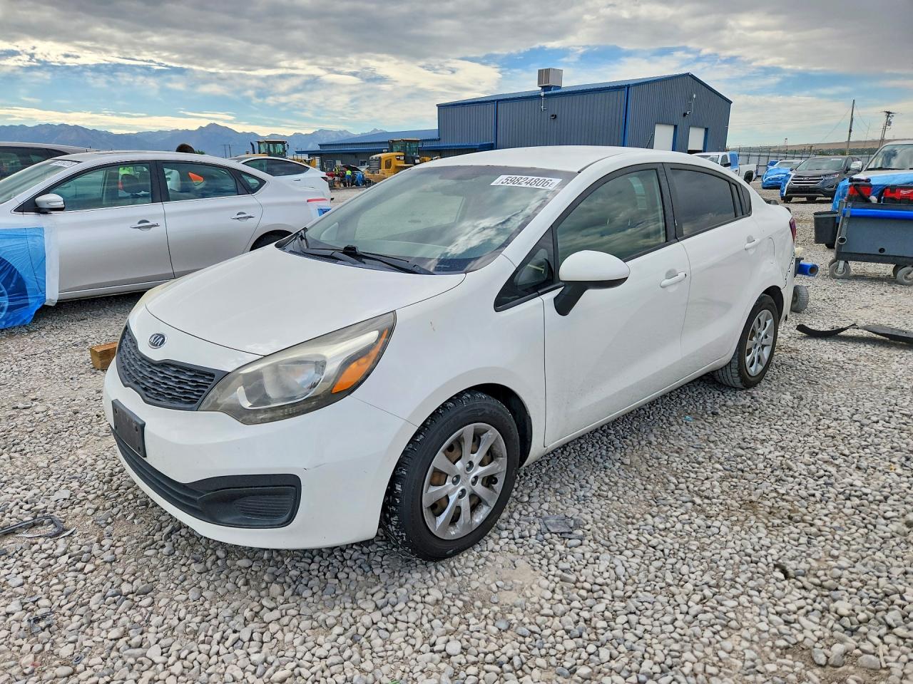 2012 Kia Rio LX, VIN KNADM4A37C6061009 — Rear end