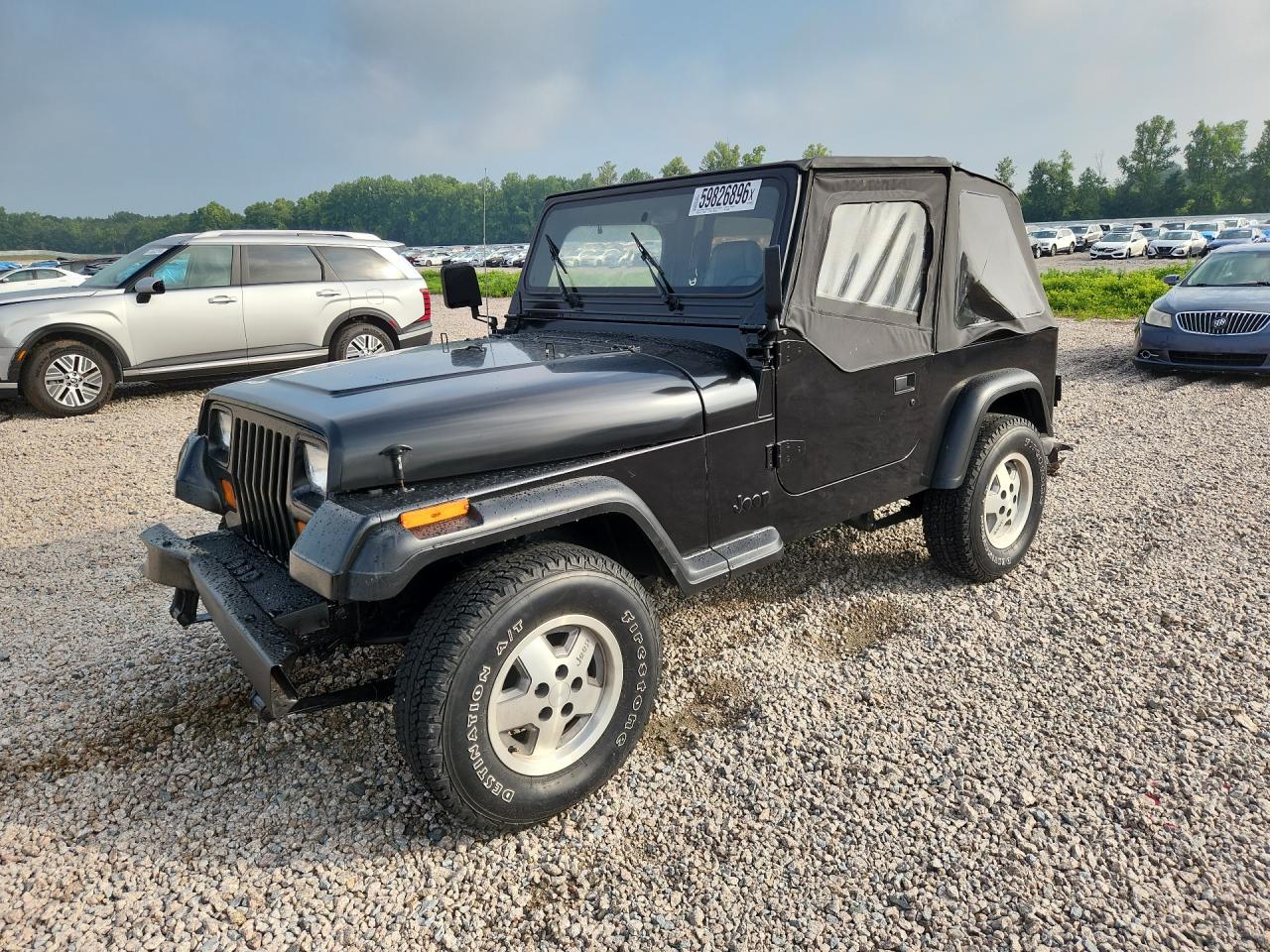 1993 Jeep Wrangler S, VIN 1J4FY19P2PP263949 — Front end