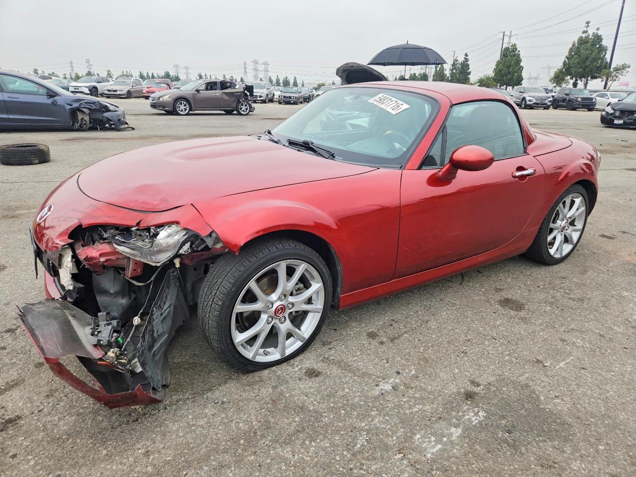 2014 Mazda MX-5 Miata Grand Touring, VIN JM1NC2PF4E0236841 — Front end