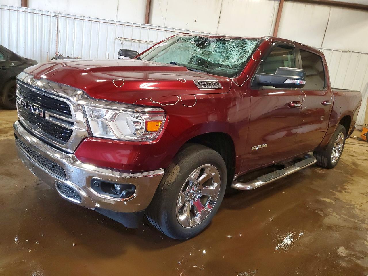 2019 Ram 1500 Big Horn, VIN 1C6SRFFT7KN731427 — Крыша
