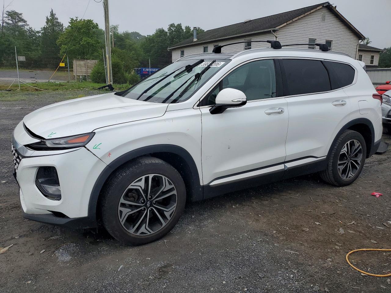 2020 Hyundai Santa Fe SEL, VIN 5NMS3CAA2LH299679 — Rear end